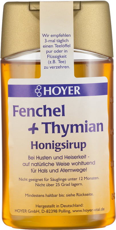 HOYER ECO SIROP DIN MIERE CU CIMBRU SI FENEL -250G-0