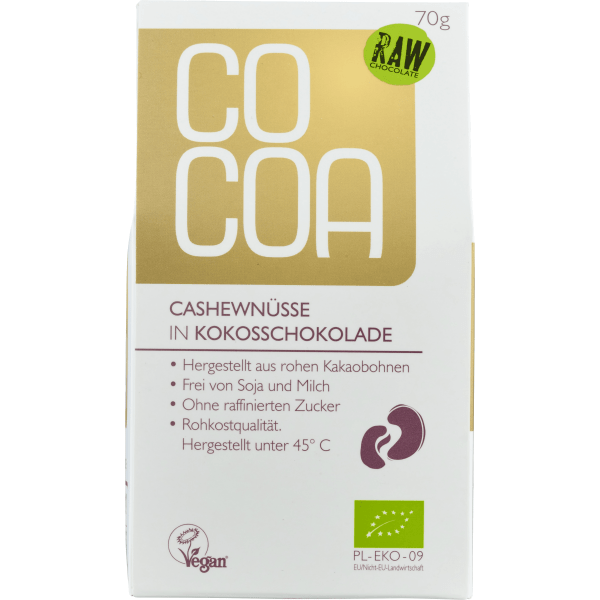 COCOA ECO CAJU IN CIOCOLATA RAW CU COCOS 70G-0