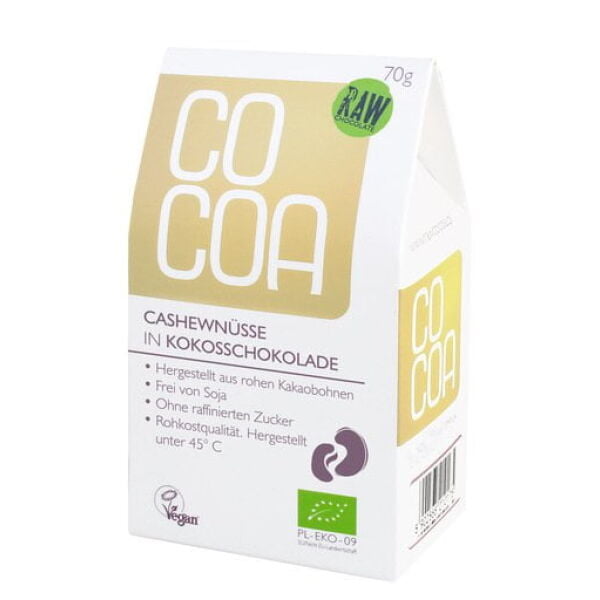 COCOA ECO CAJU IN CIOCOLATA RAW CU COCOS 70G-9394