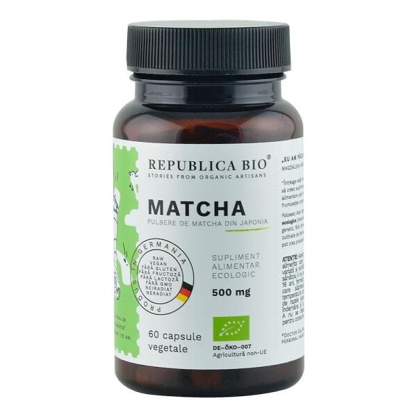 REPUBLICA BIO Matcha Ecologic din Japonia (500 mg), 60 capsule-0