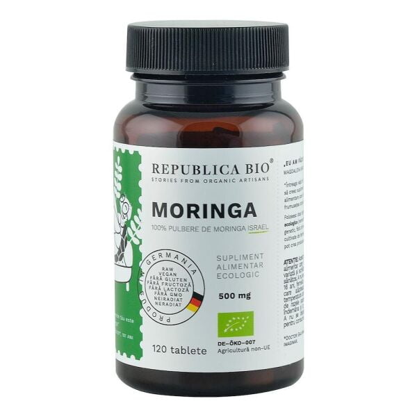 REPUBLICA BIO Moringa Ecologica din Israel (500 mg), 120 tablete -9691