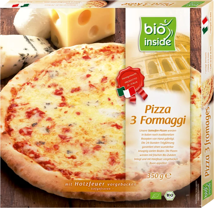 BIO-INSIDE ECO PIZZA CU TREI TIPURI DE BRANZA 350G-0