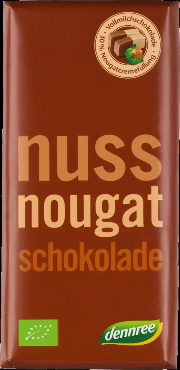 DENNREE ECO CIOCOLATA CU CREMA DE NUGA 100G-0