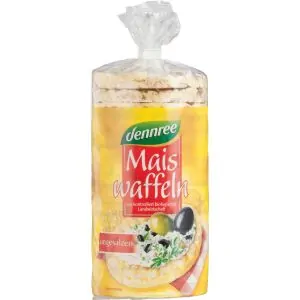 DENNREE ECO WAFE DIN PORUMB FARA SARE 110G-0