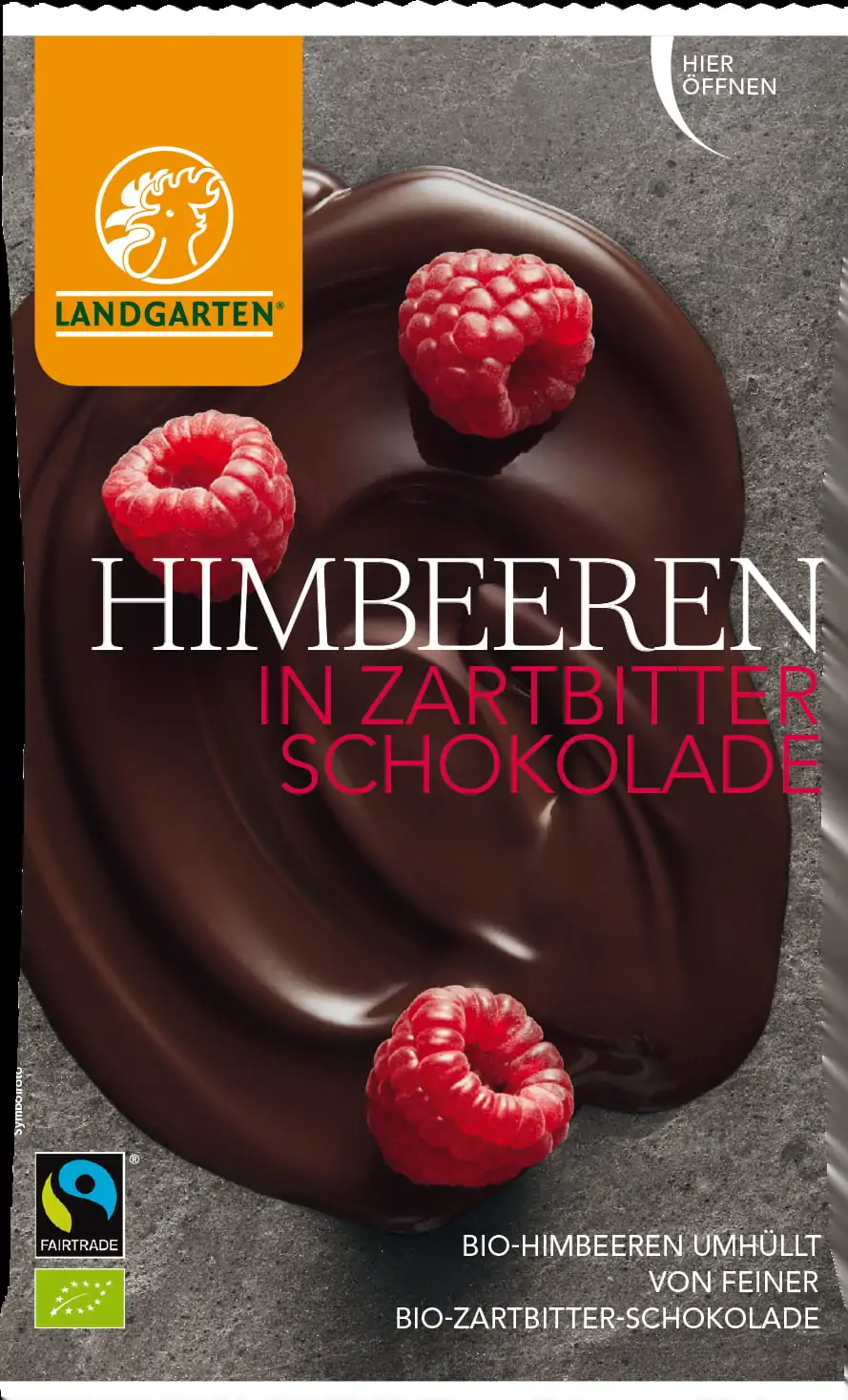 LANDGARTEN ECO ZMEURA INVELITA IN CIOCOLATA 50 G-0
