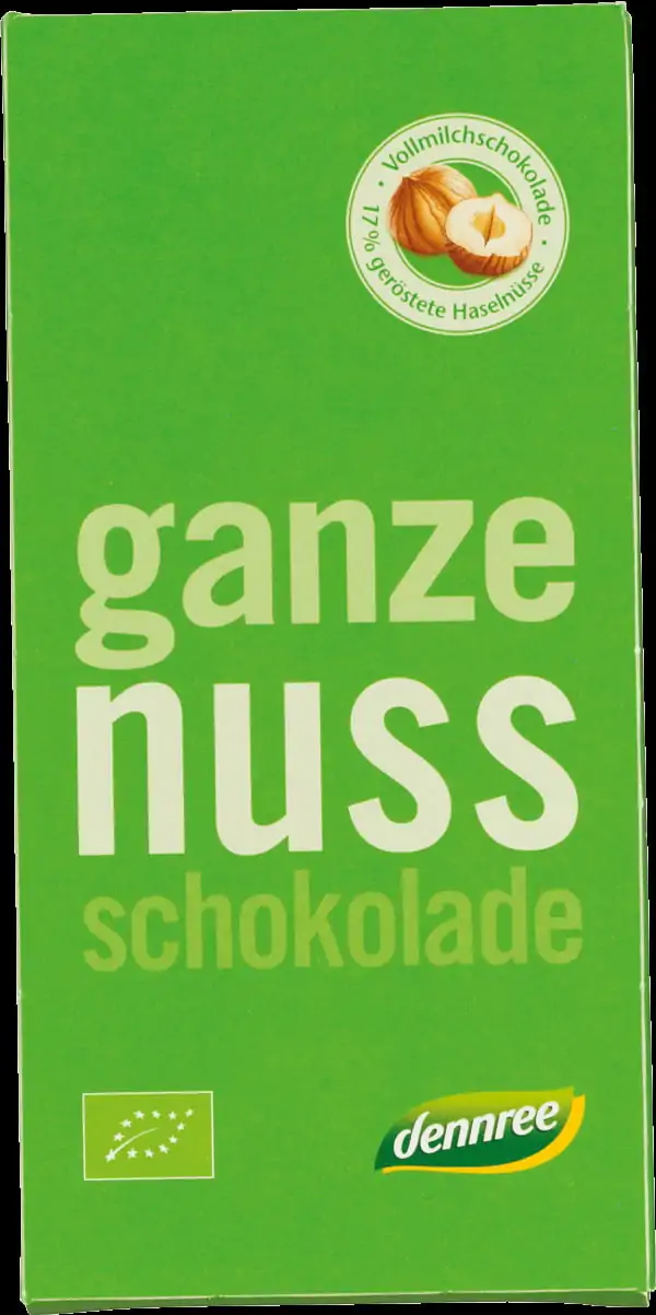 DENNREE ECO CIOCOLATA CU ALUNE DE PADURE 100G-0