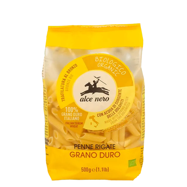 ALCE NERO ECO PENNE RIGATE 500G-0