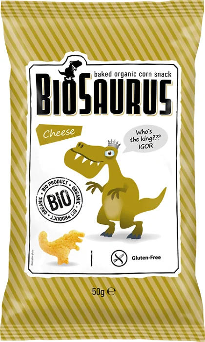 BIOSAURUS ECO PUFULETI CU AROMA DE BRANZA - FARA GLUTEN- 50G-0