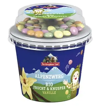 BERCHTESGADENER ECO IAURT CU VANILIE SI BOMBOANE DE CIOCOLATA 137G-0