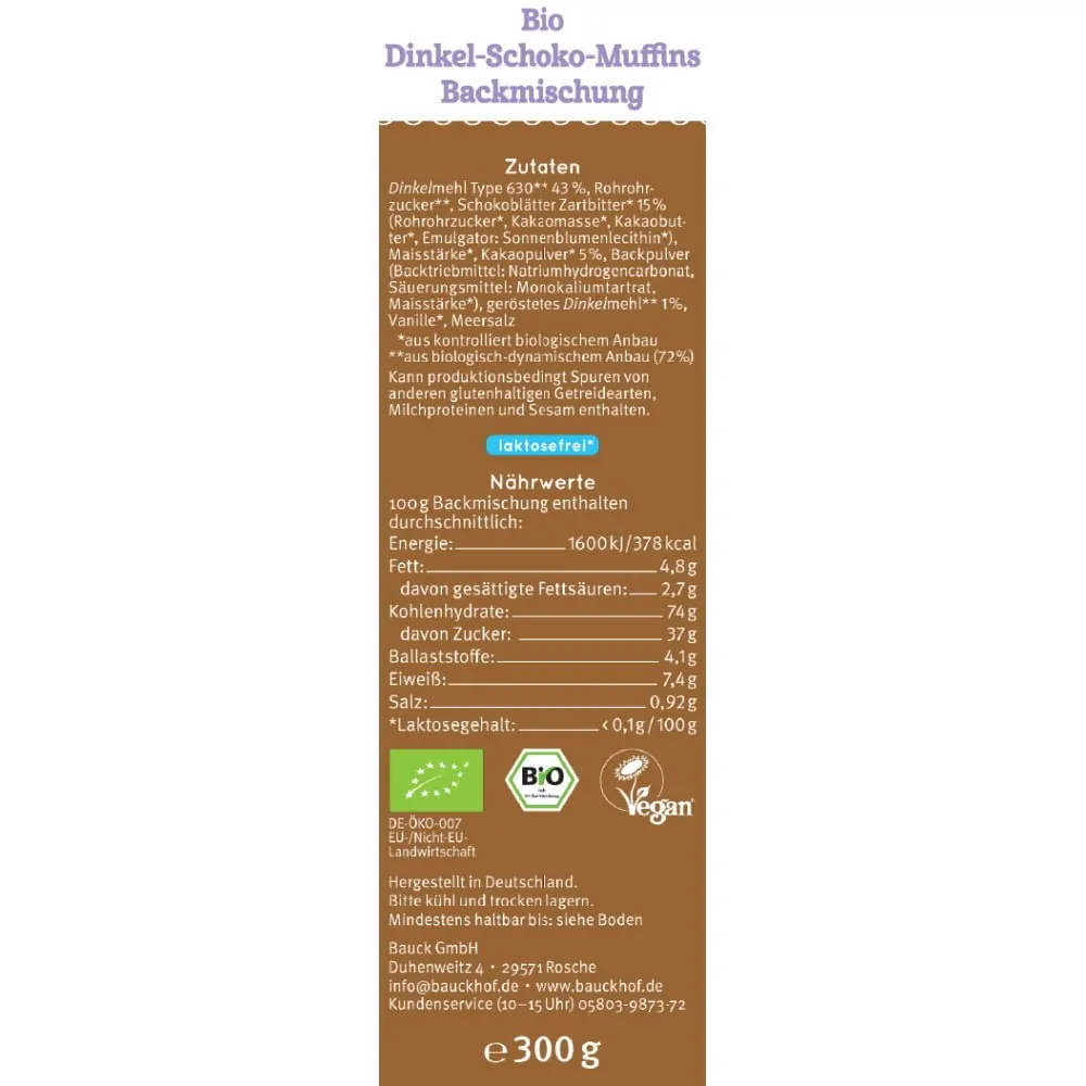 BAUCK HOF ECO AMESTEC PENTRU BRIOSE CU CIOCOLATA 300G-10832