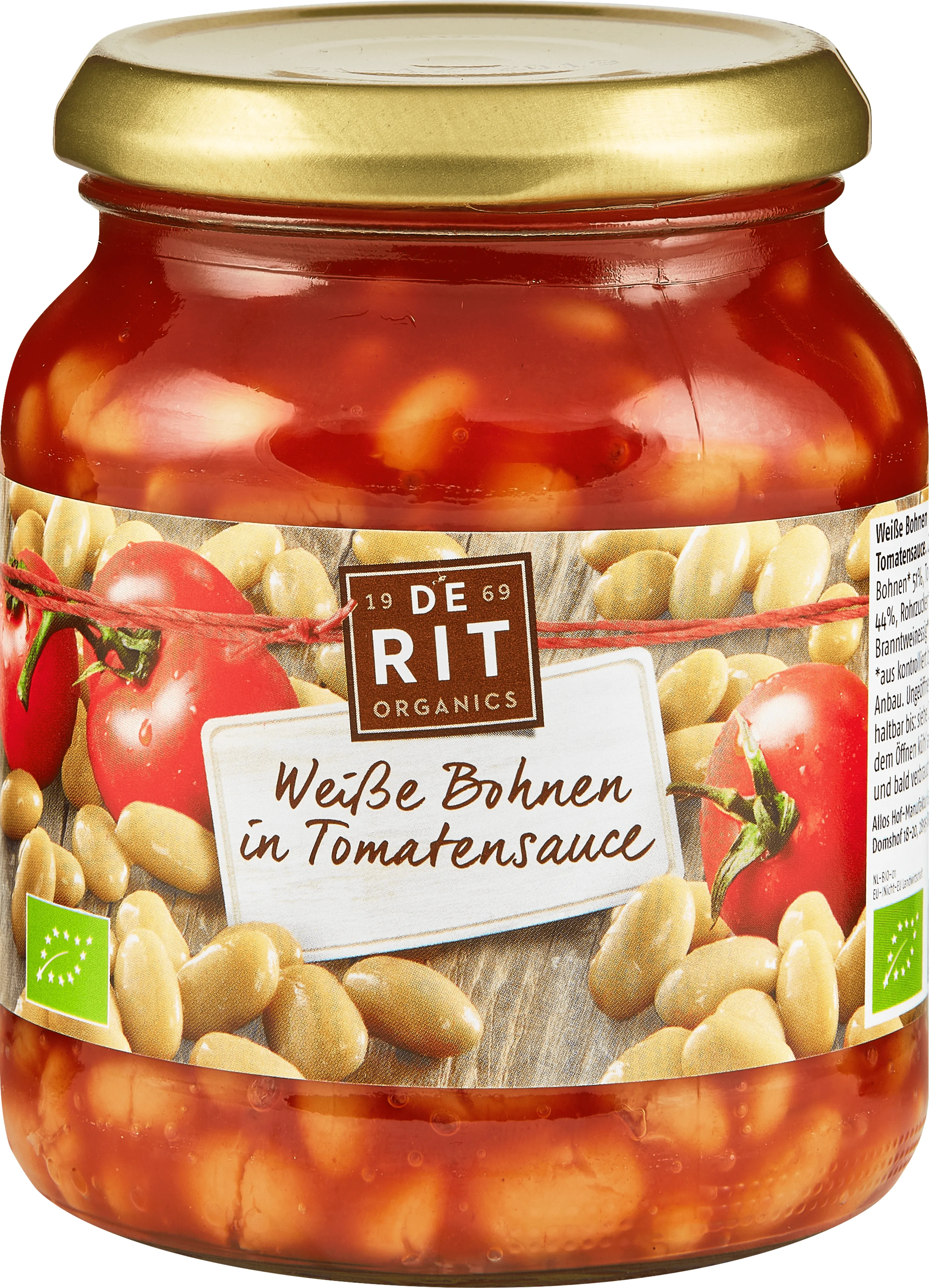 DE RIT ECO FASOLE ALBA IN SOS TOMAT 360 G (noutate)-0