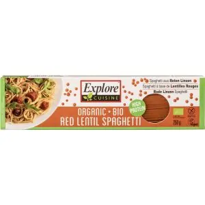 EXPLORE CUISINE ECO SPAGHETE CU LINTE ROSIE 250G-0